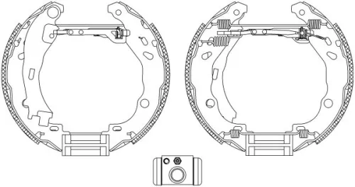 1x Brake Shoe Set