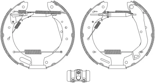MINTEX MINTEX MSP247 1x Brake Shoe Set 