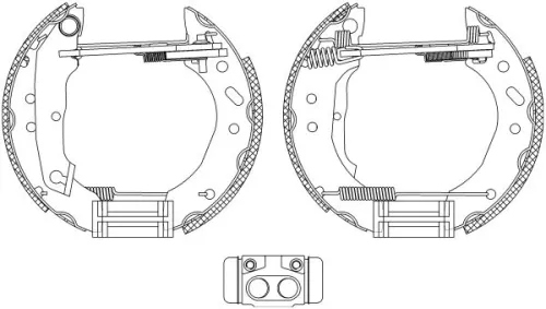 1x Brake Shoe Set