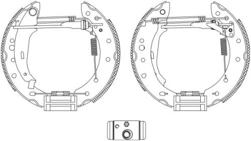 MINTEX MINTEX MSP289 1x Brake Shoe Set 