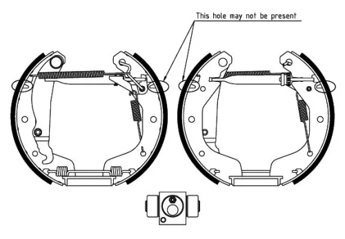 1x Brake Shoe Set