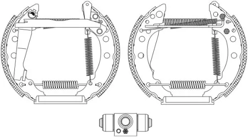 1x Brake Shoe Set