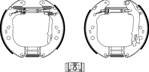 1x Brake Shoe Set