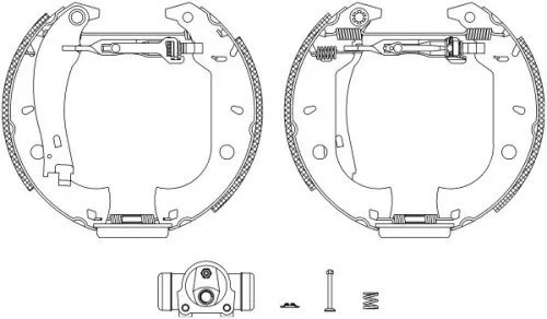 1x Brake Shoe Set