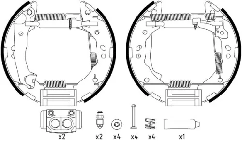 1x Brake Shoe Set