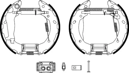 MINTEX MINTEX MSP416 1x Brake Shoe Set 