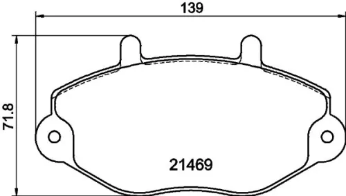 1x  MINTEX Brake Pad Set