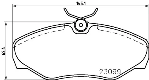1x  MINTEX Brake Pad Set