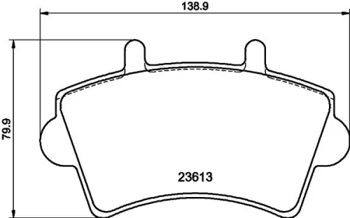 1x  MINTEX Brake Pad Set