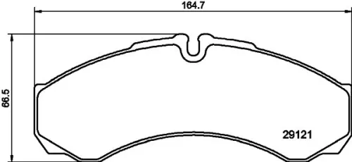 1x MINTEX MDB2571 Brake Pad Set