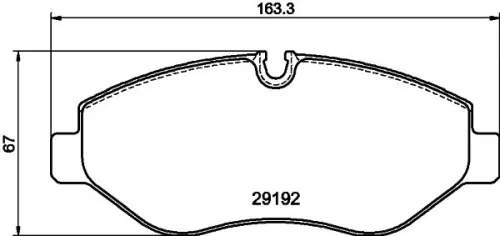 1x  MINTEX Brake Pad Set