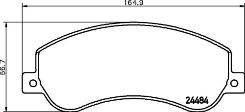 1x  MINTEX Brake Pad Set