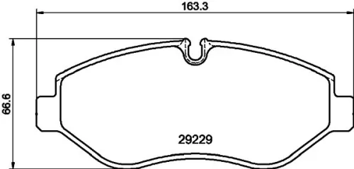 1x  MINTEX Brake Pad Set