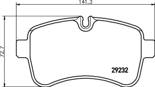 1x  MINTEX Brake Pad Set