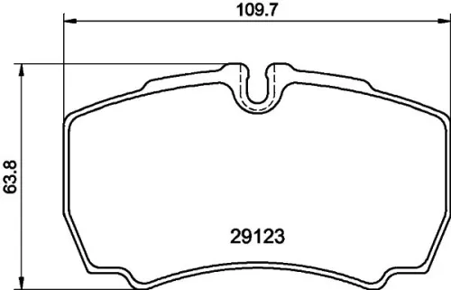 1x  MINTEX Brake Pad Set