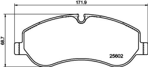 1x MINTEX MDB3369 Brake Pad Set