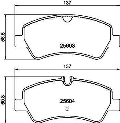 1x  MINTEX Brake Pad Set