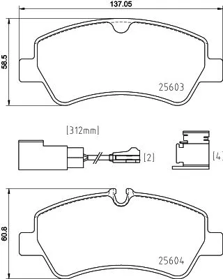 1x  MINTEX Brake Pad Set