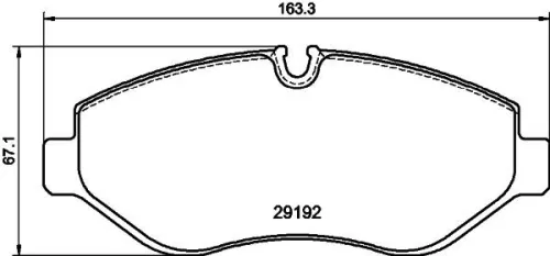 1x  MINTEX Brake Pad Set