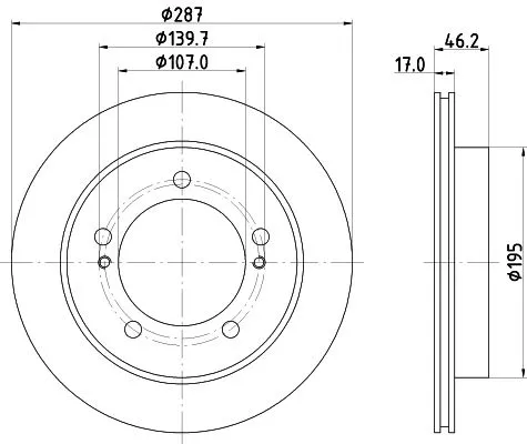 MINTEX MINTEX (MDC1014) 1x  MINTEX Brake Disc 