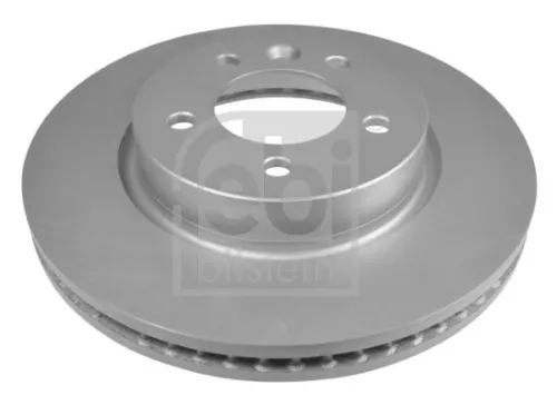 2x Febi Front Internally Vented Brake Disc For Land Rover Discovery Range 