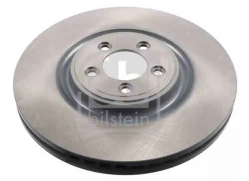 2x Febi Front Internally Vented Brake Disc For Jaguar F-type S-type Xf Xj 