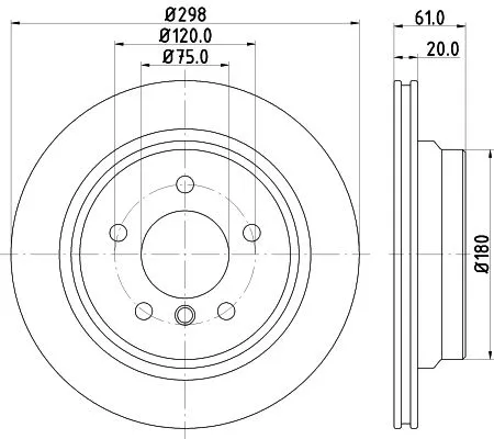 MINTEX MINTEX (MDC1054) 1x  MINTEX Brake Disc 