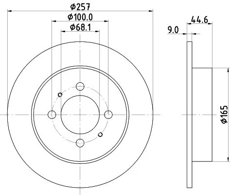1x  MINTEX Brake Disc