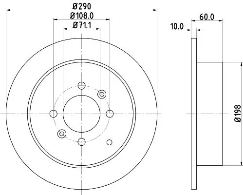 1x  MINTEX Brake Disc