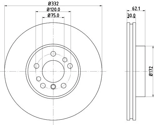 MINTEX MINTEX MDC1131 1x MINTEX MDC1131 Brake Disc 