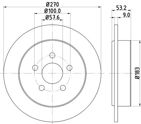 1x MINTEX MDC1330 Brake Disc