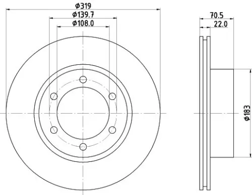 MINTEX MINTEX MDC1375 1x MINTEX MDC1375 Brake Disc 