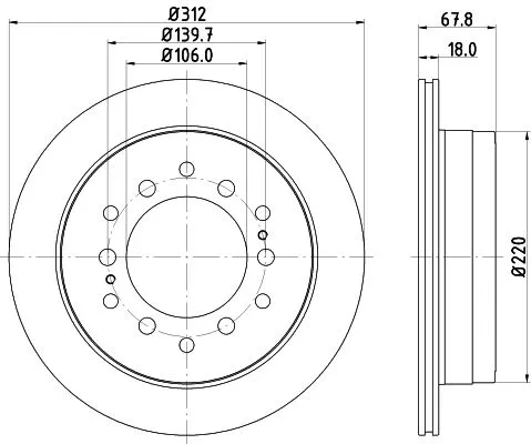 MINTEX MINTEX (MDC1406C) 1x  MINTEX Brake Disc 