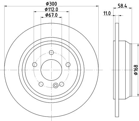 MINTEX MINTEX (MDC1427) 1x  MINTEX Brake Disc 