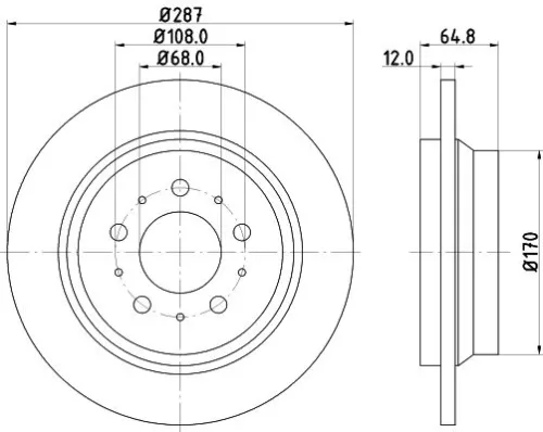 MINTEX MINTEX MDC1434C 1x MINTEX MDC1434C Brake Disc 