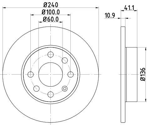 MINTEX MINTEX MDC1453C 1x MINTEX MDC1453C Brake Disc 