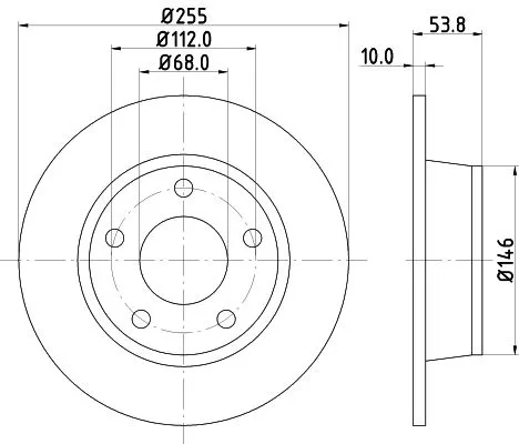 MINTEX MINTEX MDC1480 1x MINTEX MDC1480 Brake Disc 