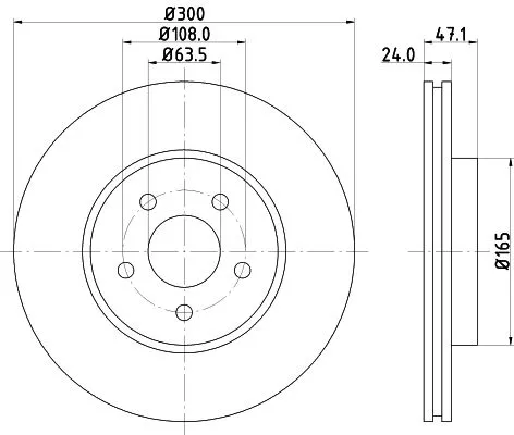 1x  MINTEX Brake Disc