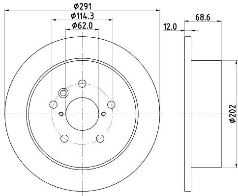 MINTEX MINTEX MDC1511 1x MINTEX MDC1511 Brake Disc 
