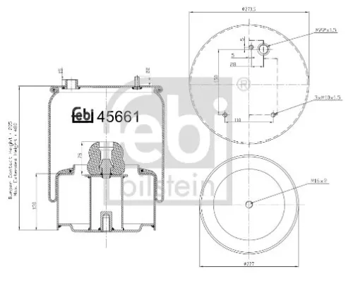 Febi Air Bag Suspension Spring