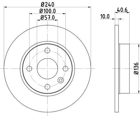 1x  MINTEX Brake Disc