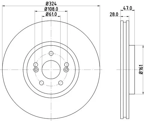 1x  MINTEX Brake Disc