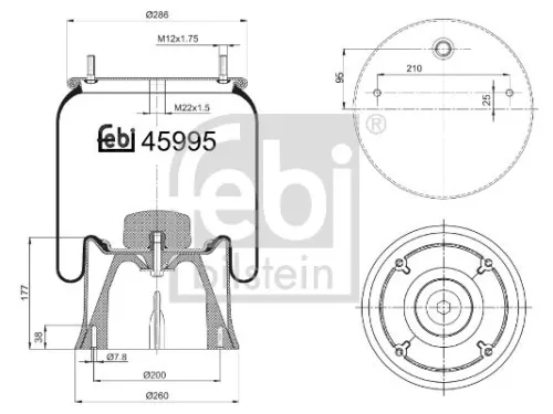 Febi Air Bag Suspension Spring