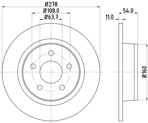 MINTEX MINTEX MDC1663 1x MINTEX MDC1663 Brake Disc 