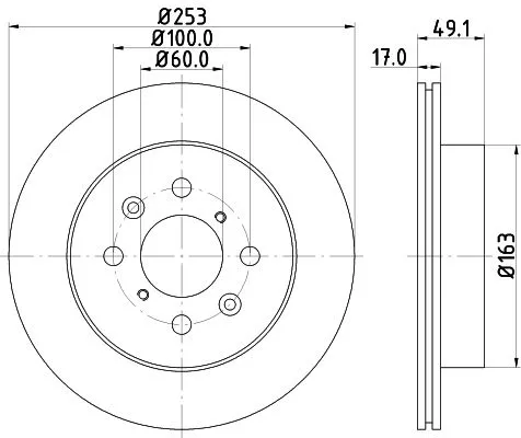 MINTEX MINTEX MDC1672 1x MINTEX MDC1672 Brake Disc 