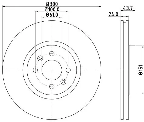 MINTEX MINTEX MDC1693 1x MINTEX MDC1693 Brake Disc 