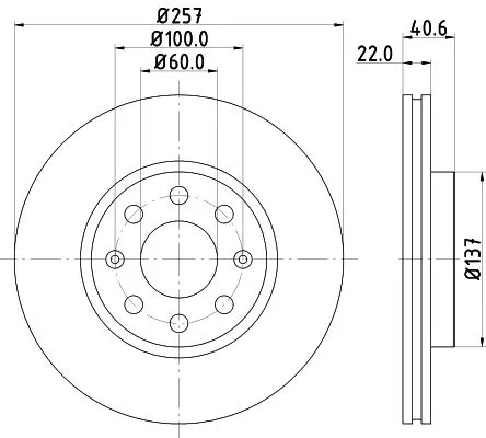 1x  MINTEX Brake Disc