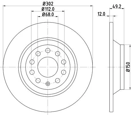 MINTEX MINTEX MDC1744C 1x MINTEX MDC1744C Brake Disc 