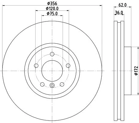 MINTEX MINTEX (MDC1765) 1x  MINTEX Brake Disc 