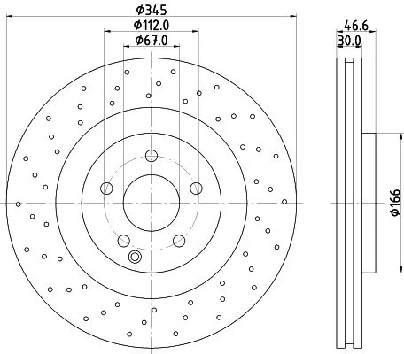 1x MINTEX MDC1790 Brake Disc